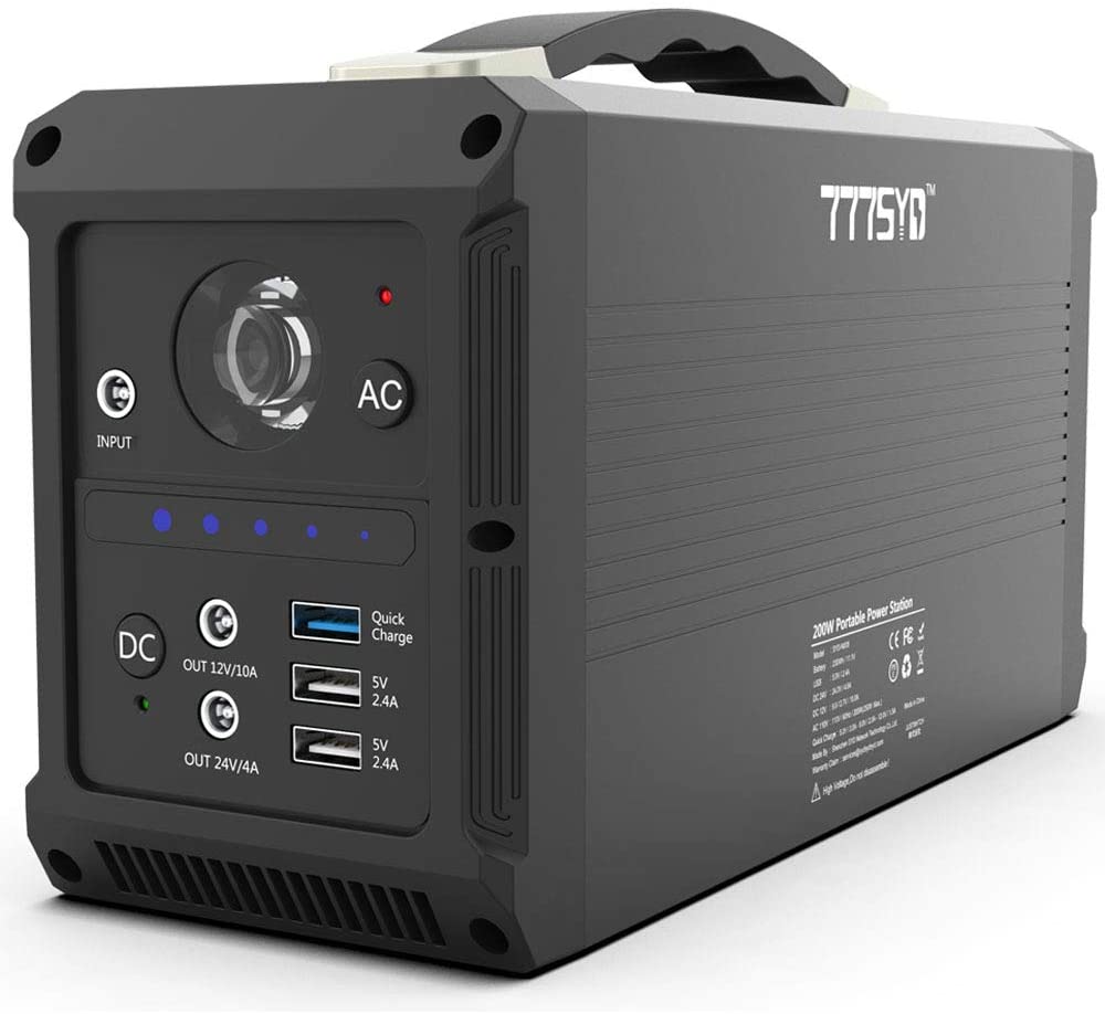 777SYD ポータブル電源 62400mAh/230Wh PSE認証済み 純正弦波 AC DC