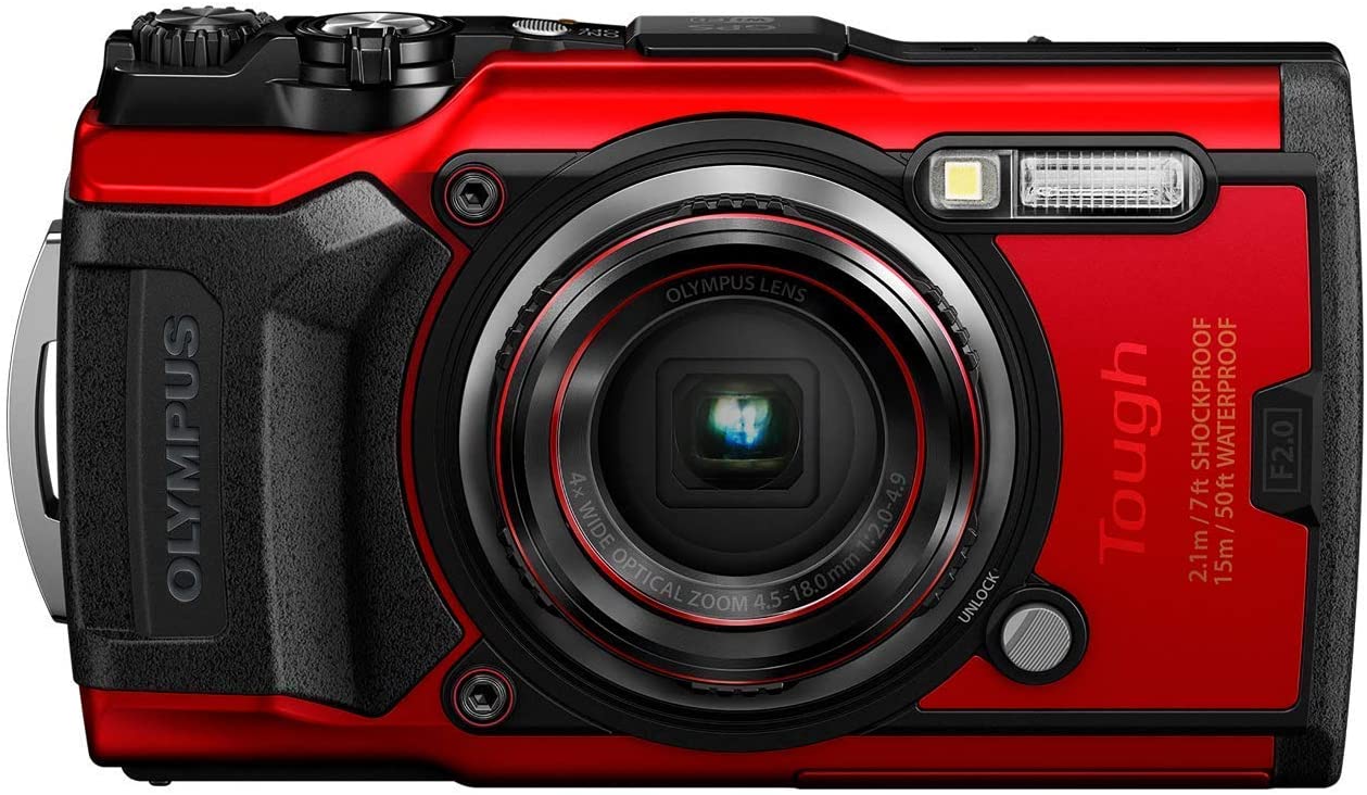OLYMPUS デジタルカメラ Tough TG-6 レッド 1200万画素CMOS F2.0 15m 防水 100kgf耐荷重 GPS 内蔵Wi-Fi TG-6RED オリンパス - 買取