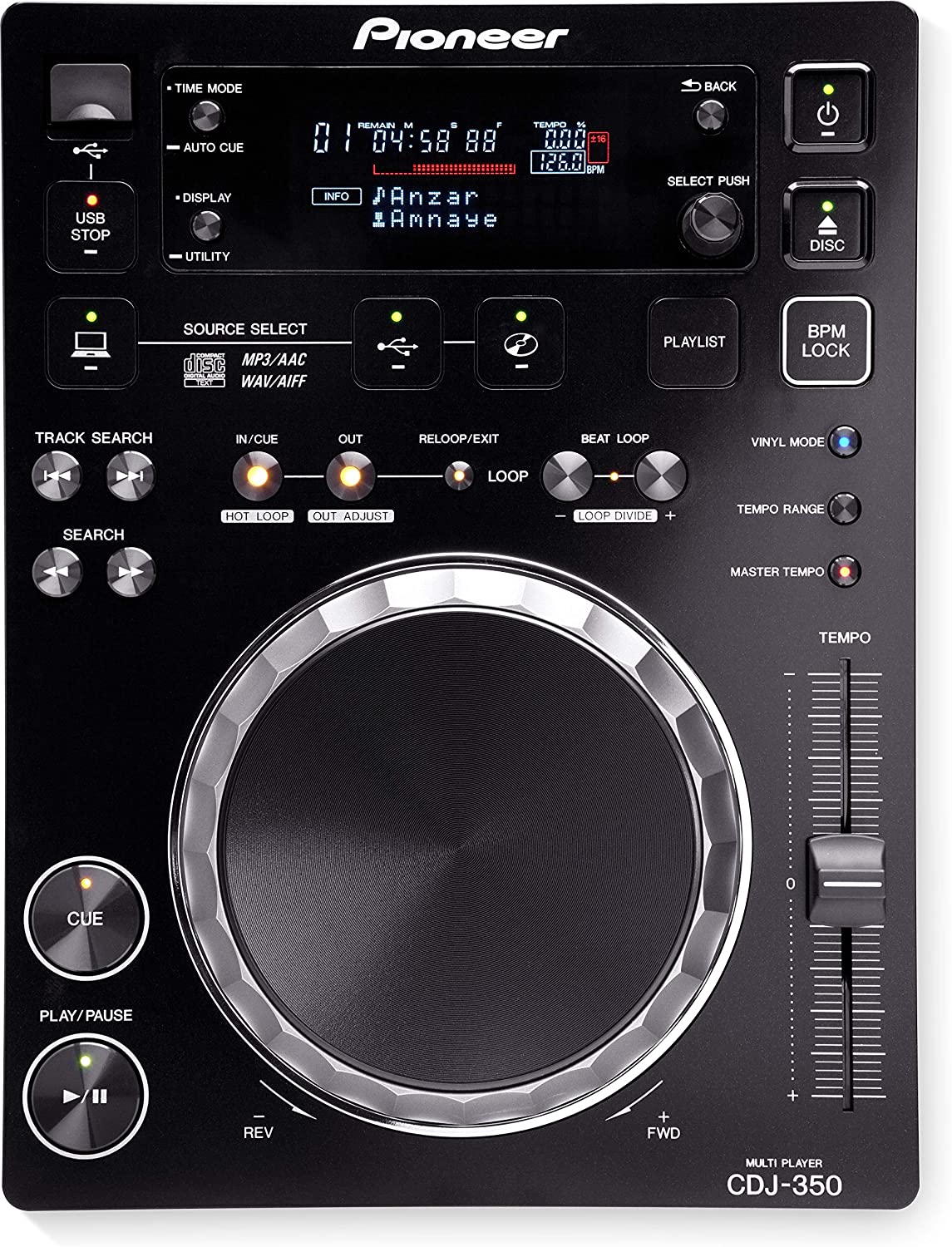 Pioneer DJ用CDプレーヤー ブラック CDJ-350 パイオニア - 買取サービス 全国対応 | ギアモール